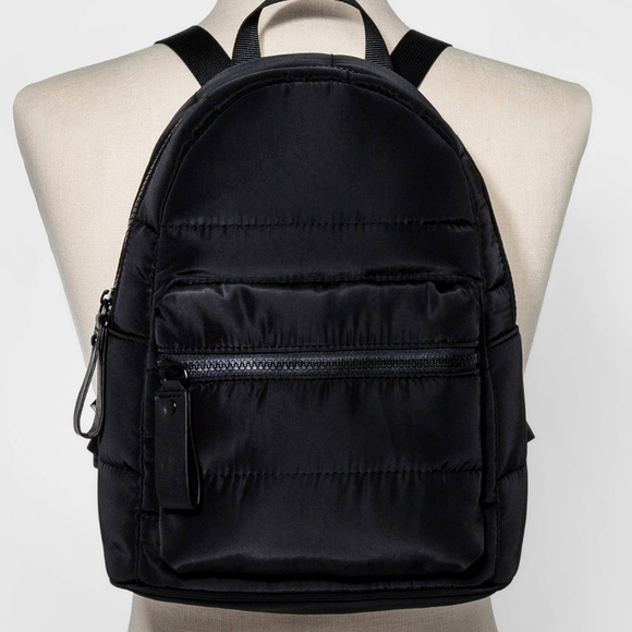 Mossimo Supply Co. Handbags - NWT Mossim Supply Co. Black Quilted Nylon Backpack